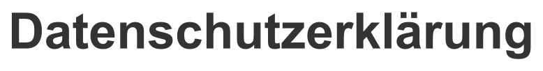 Datenschutzerklärung